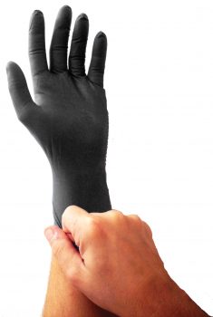 Emerald BLACK Nitrile Powder-Free 3 Mil GP, Large, 100/Pk