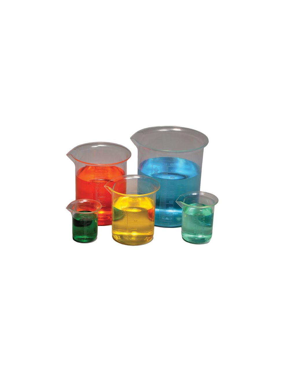 Plastic Beaker Set of 5, PMP