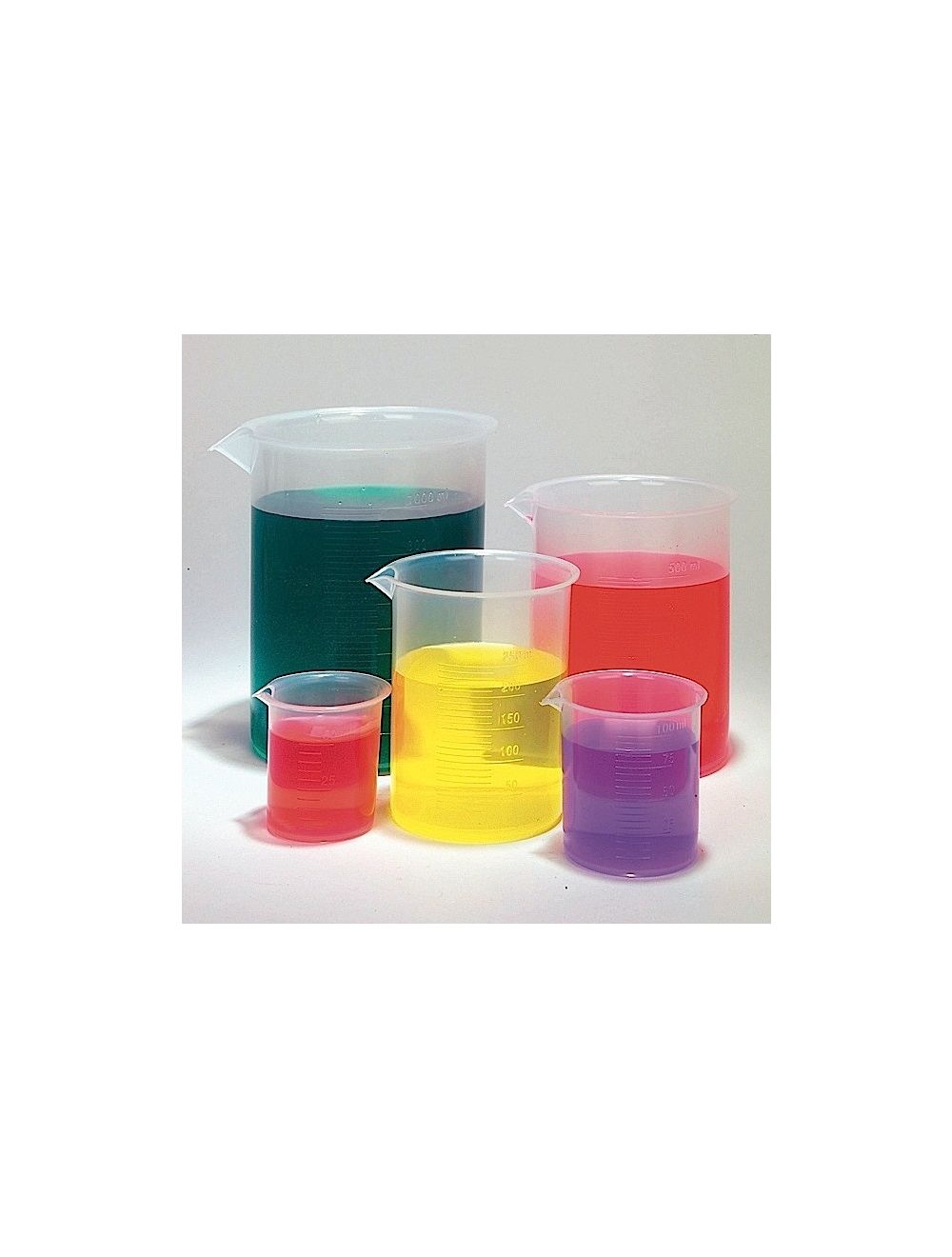 Plastic Beaker Set of 5, PP