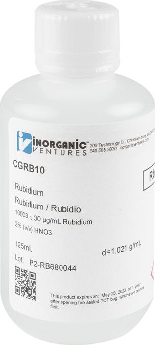 10,000ug/mL RUBIDIUM, 125mL