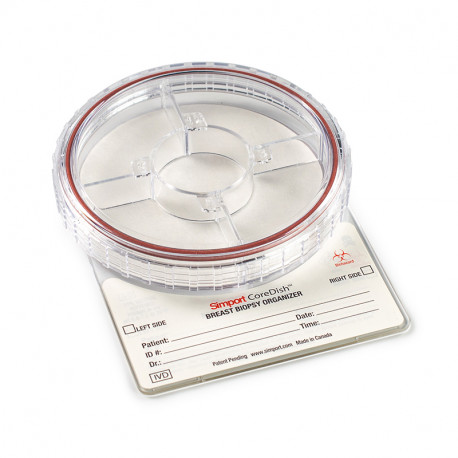 CoreDish, 5 Compartments Filled w/Formaline