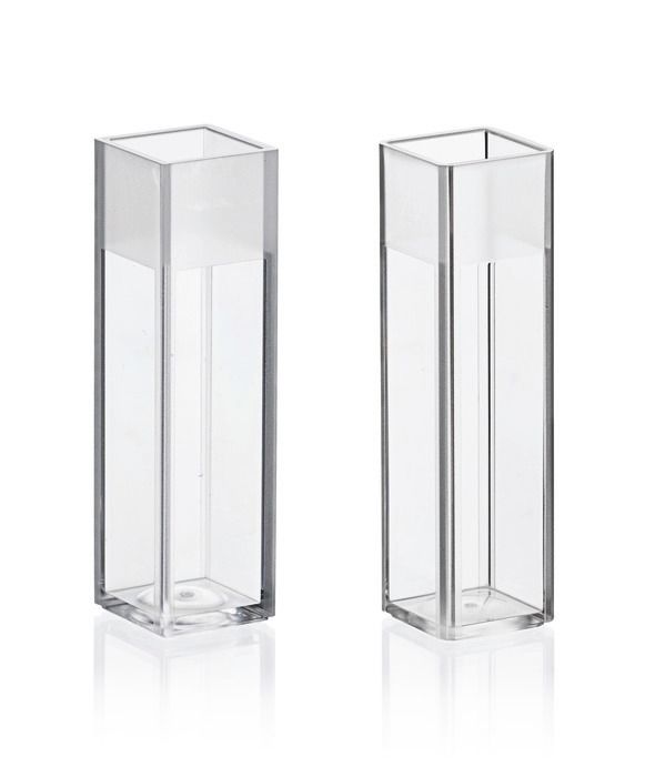 Macro fluorescence cuvettes, 4-sided, PS, Pack 100