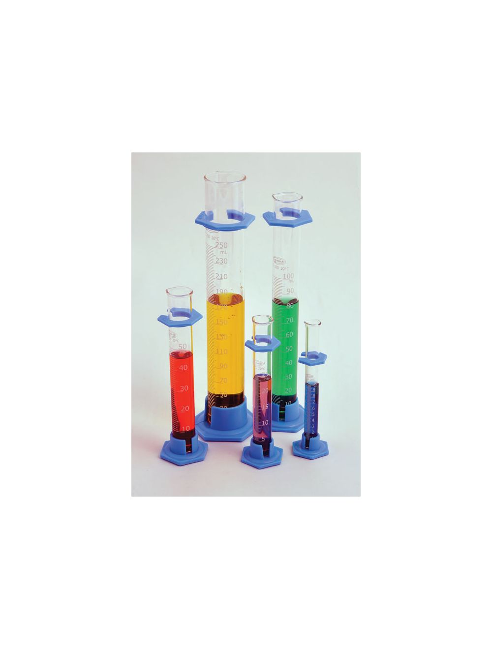 Graduated Cylinders, Borosilicate Glass, Plastic Base, Class B, 100mL