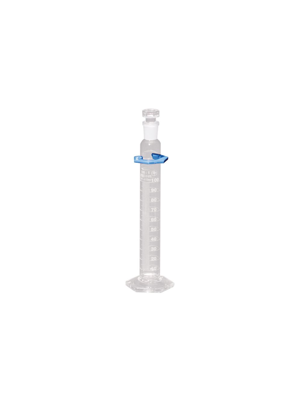 Graduated Cylinders, Double Scale, Class A, Individ. Cert., W/Stopper, 10mL