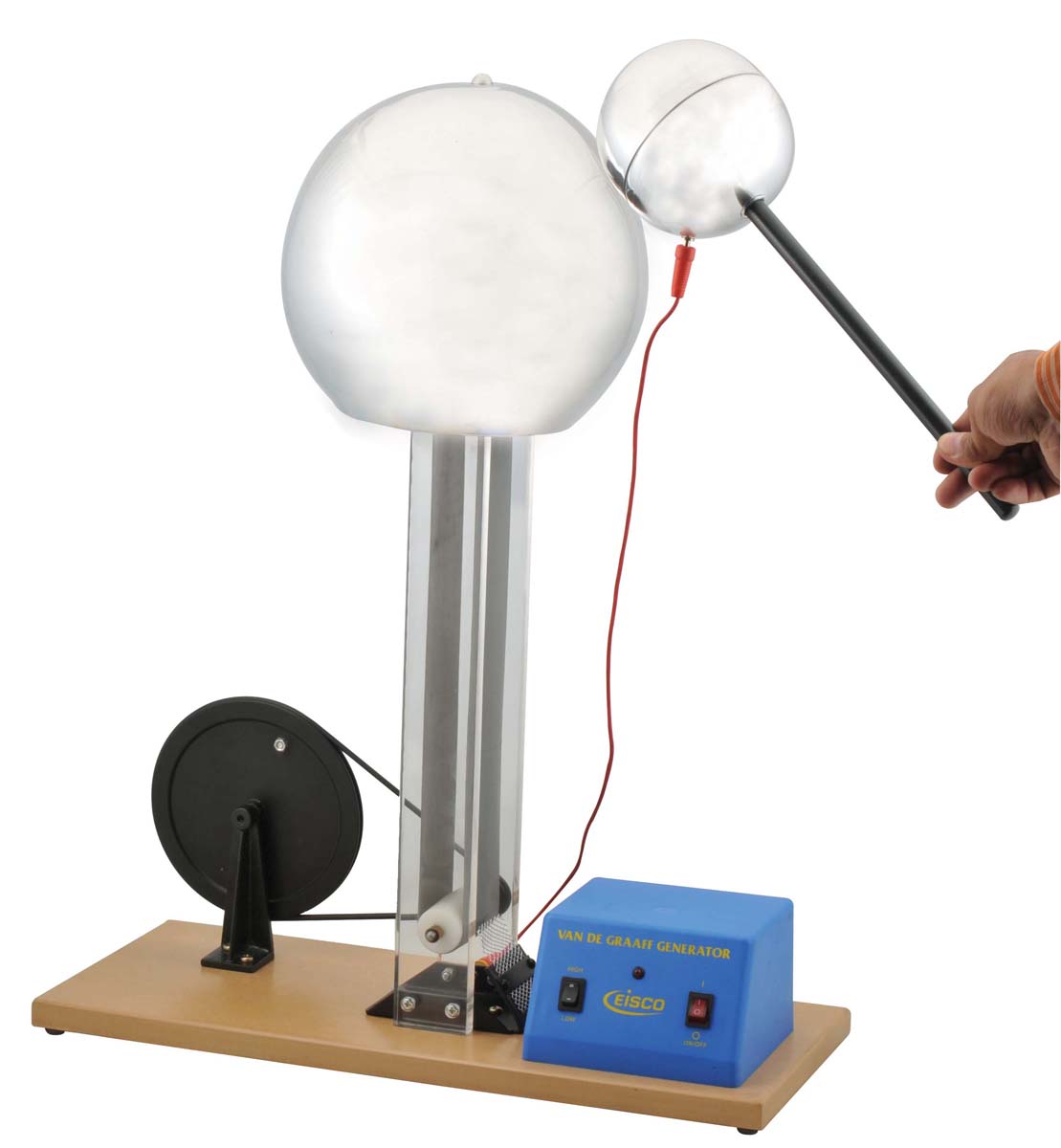 Van De Graaff Generator - Hand Driven and Motor Driven