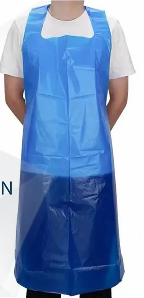 Poly Apron - 2 Mil Smooth, Blue, 500/Pk