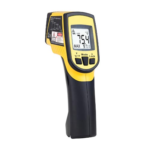 Infrared Dual Lasers Thermometer w/Type-K Probe