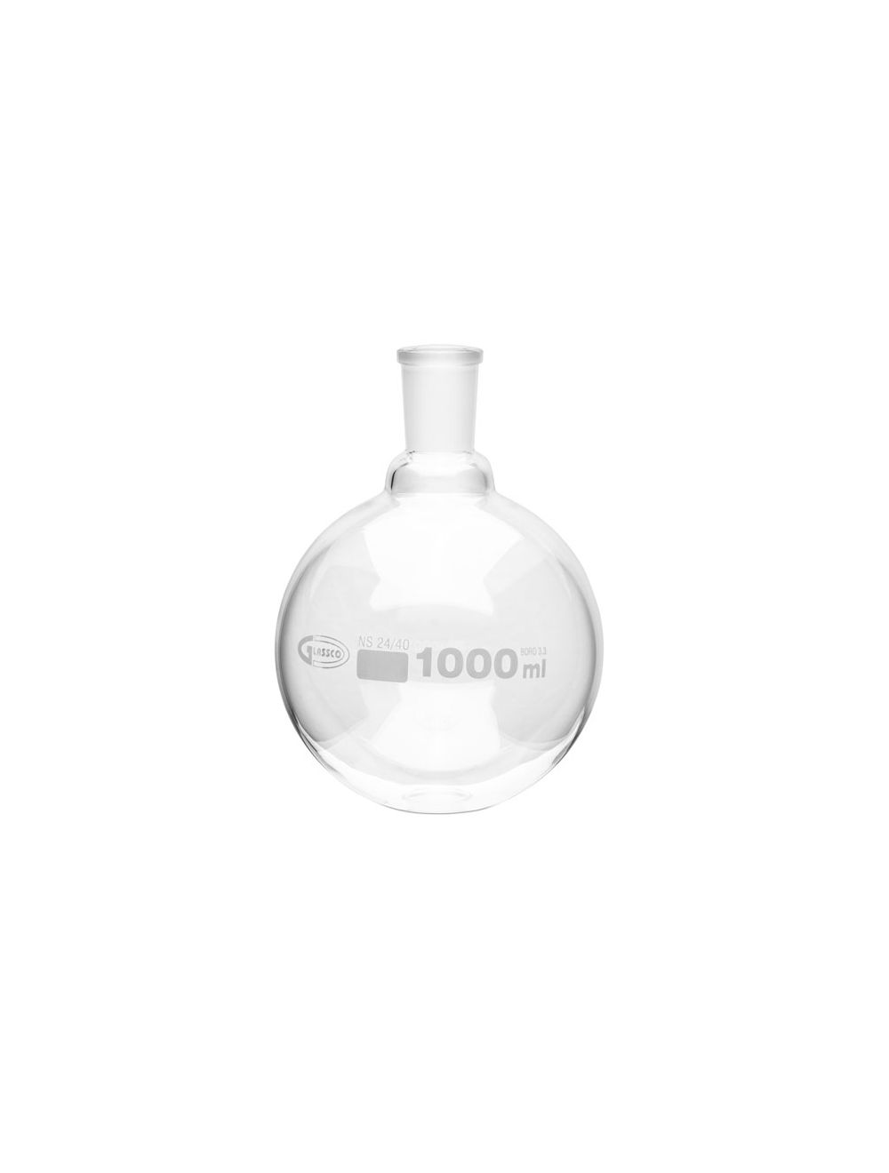 Boiling Flask, Round Bottom, Ground Joints, 1000Ml
