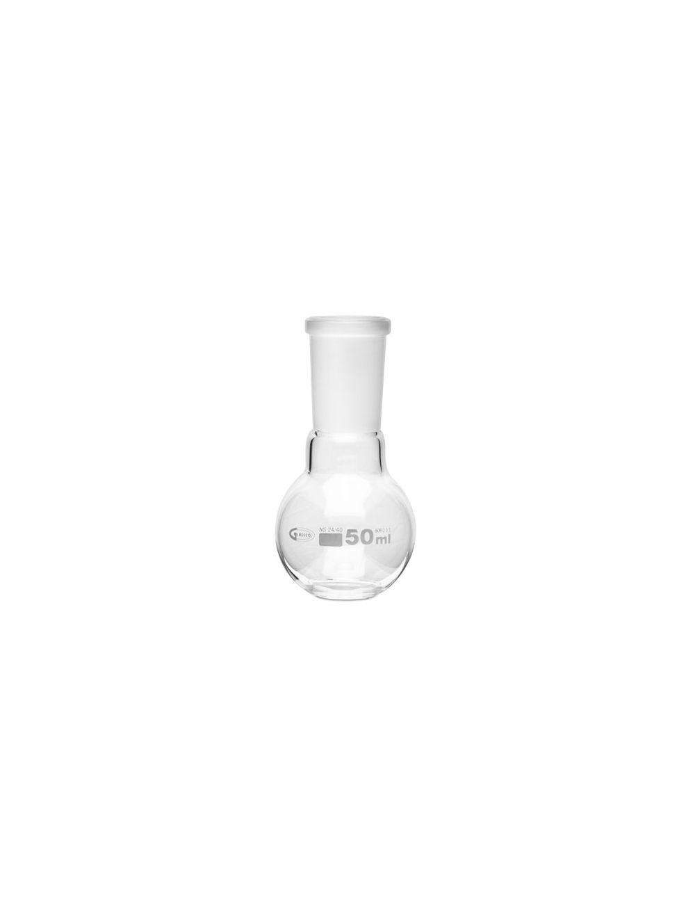 BOILING FLASKS, ROUND BOTTOM, GROUND GLASS JOINTS, BOROSILICATE GLASS, 3000ML