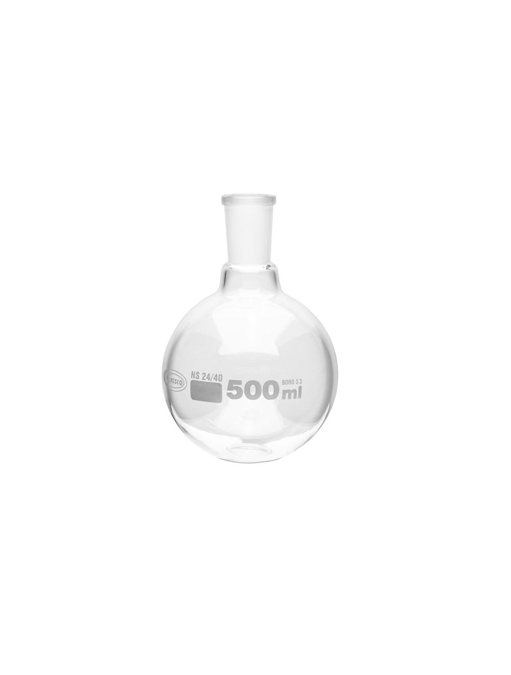 Boiling Flask, Round Bottom, Ground Joints, 500Ml