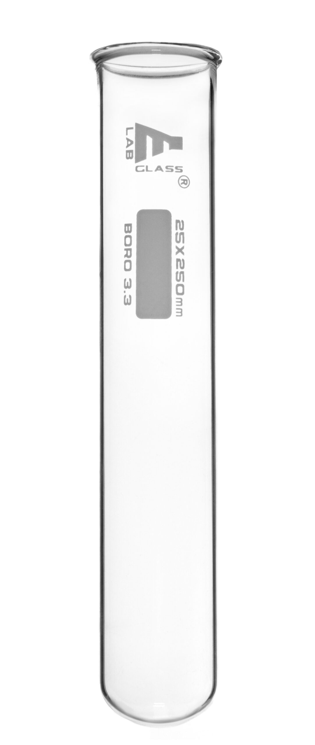 Test Tubes, 85ml - Borosilicate 3.3 Glass - 1.2mm Thick Walls, Beaded Rim - Superior Heat & Chemical Durability - 9.8" Tall, 1" Diameter, 24PK