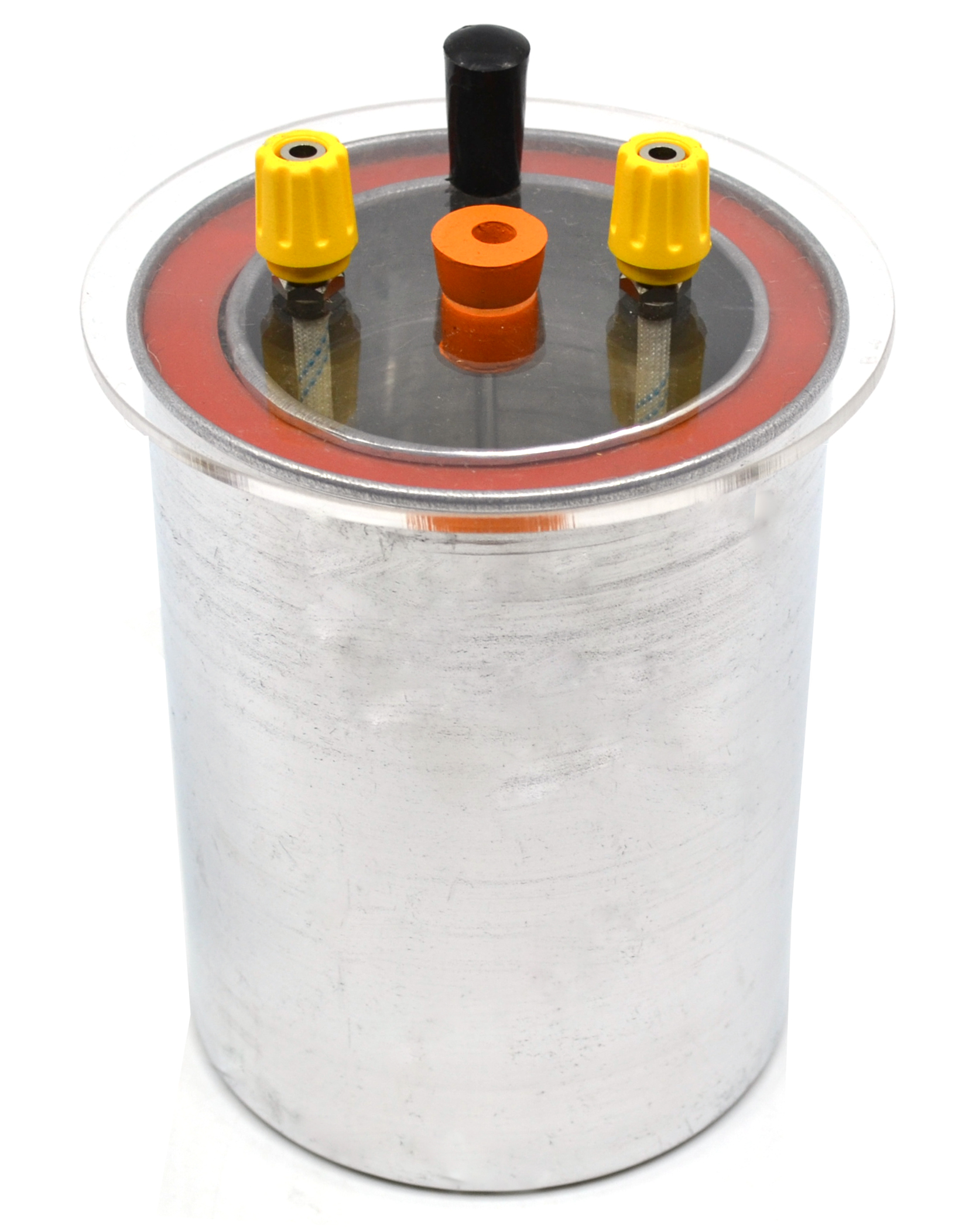 Premium 250mL Double Wall Electric Calorimeter with Transparent Lid, Stirrer, and 5 Watt Heating Coil