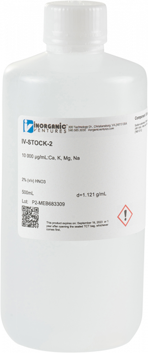 1000 ppm Major Element ICP Calibration/Quality Control Standard