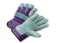 T-Rex - Safety Cuff Double Leather Palm Gloves, Medium, 12/Pk