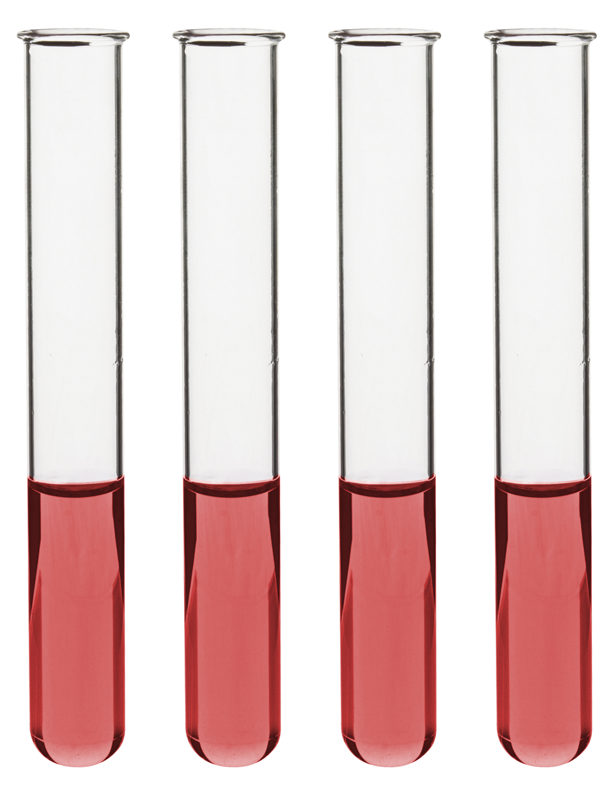 Test Tubes, 15ml - Borosilicate 3.3 Glass - 1.2mm Thick Walls, Beaded Rim - Superior Heat & Chemical Durability - 5.25" Tall, 0.6" Diameter, 48PK
