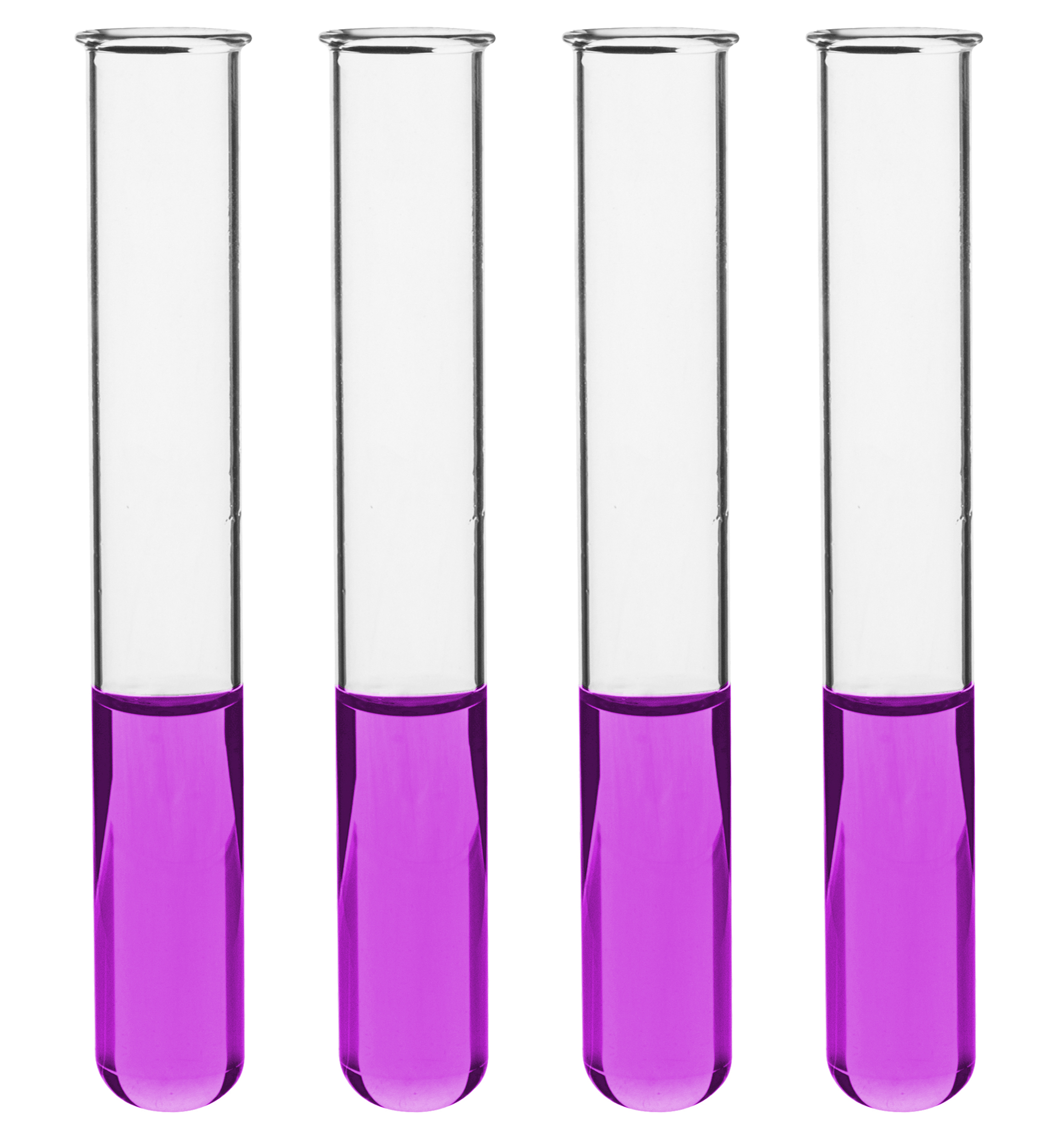 Test Tubes, 25ml - Borosilicate 3.3 Glass - 1.2mm Thick Walls, Beaded Rim - Superior Heat & Chemical Durability - 5.9" Tall, 0.7" Diameter, 24PK