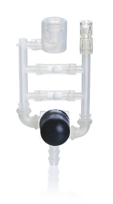 Valve system (PP) for macro pipette controller