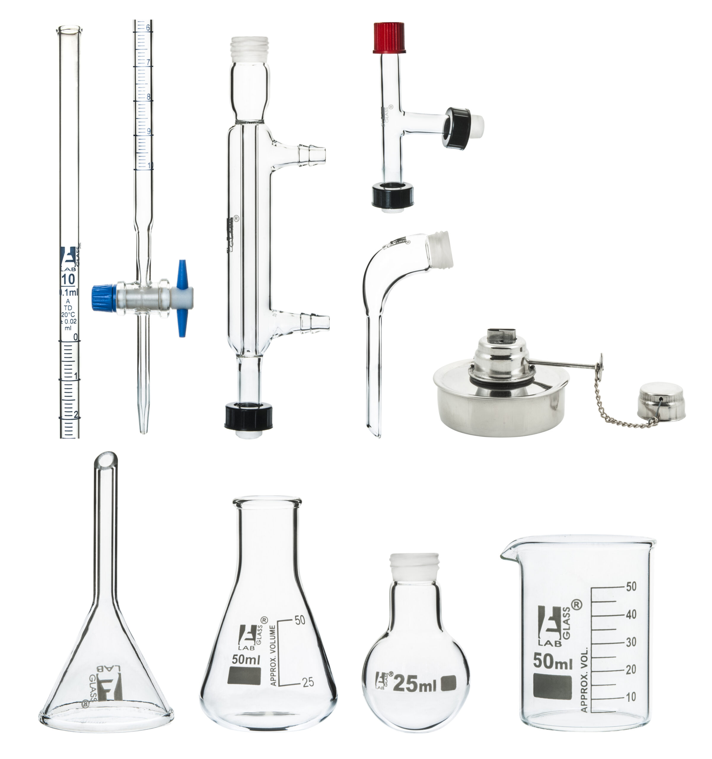 25ml Micro Glass Distillation Kit - 9 Pieces