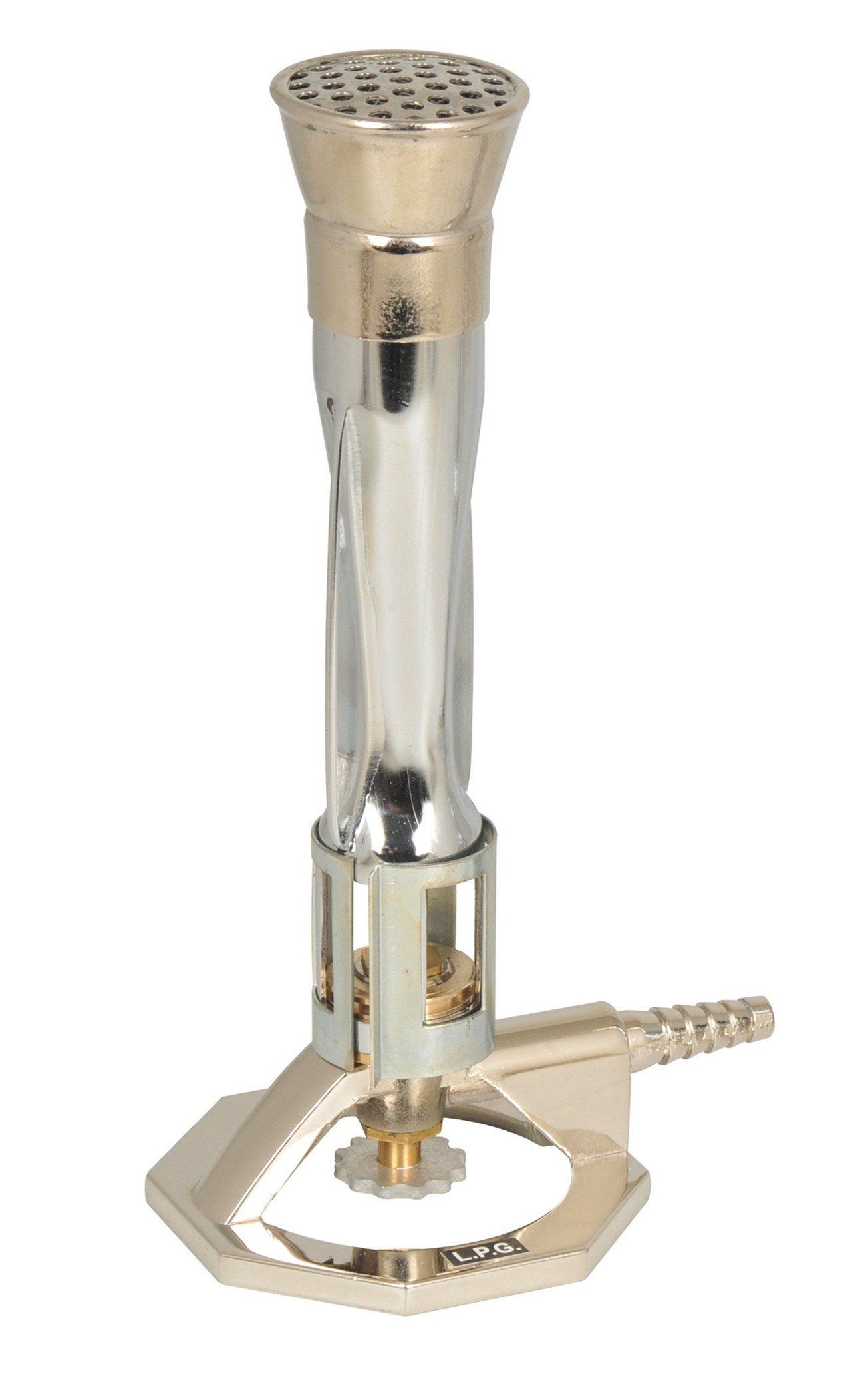 Meker Burner, LPG - High Temperature Flame - Suitable for use with LPG / Butane Gas - Highly Stable Octagonal Base