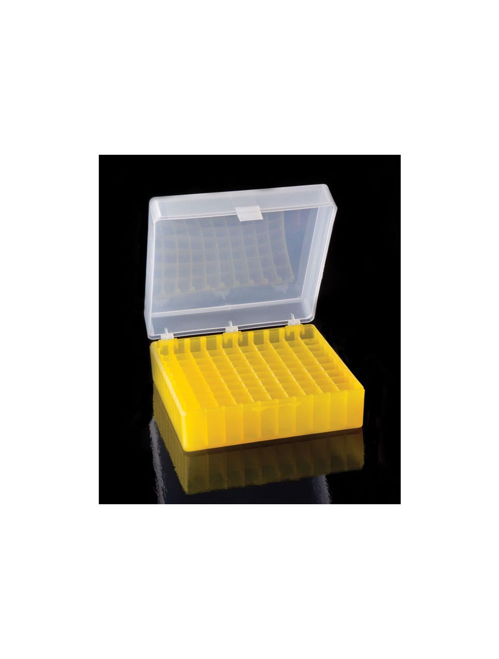 Hinged Storage Box For Microtubes / Cryo Vials, 100 Places