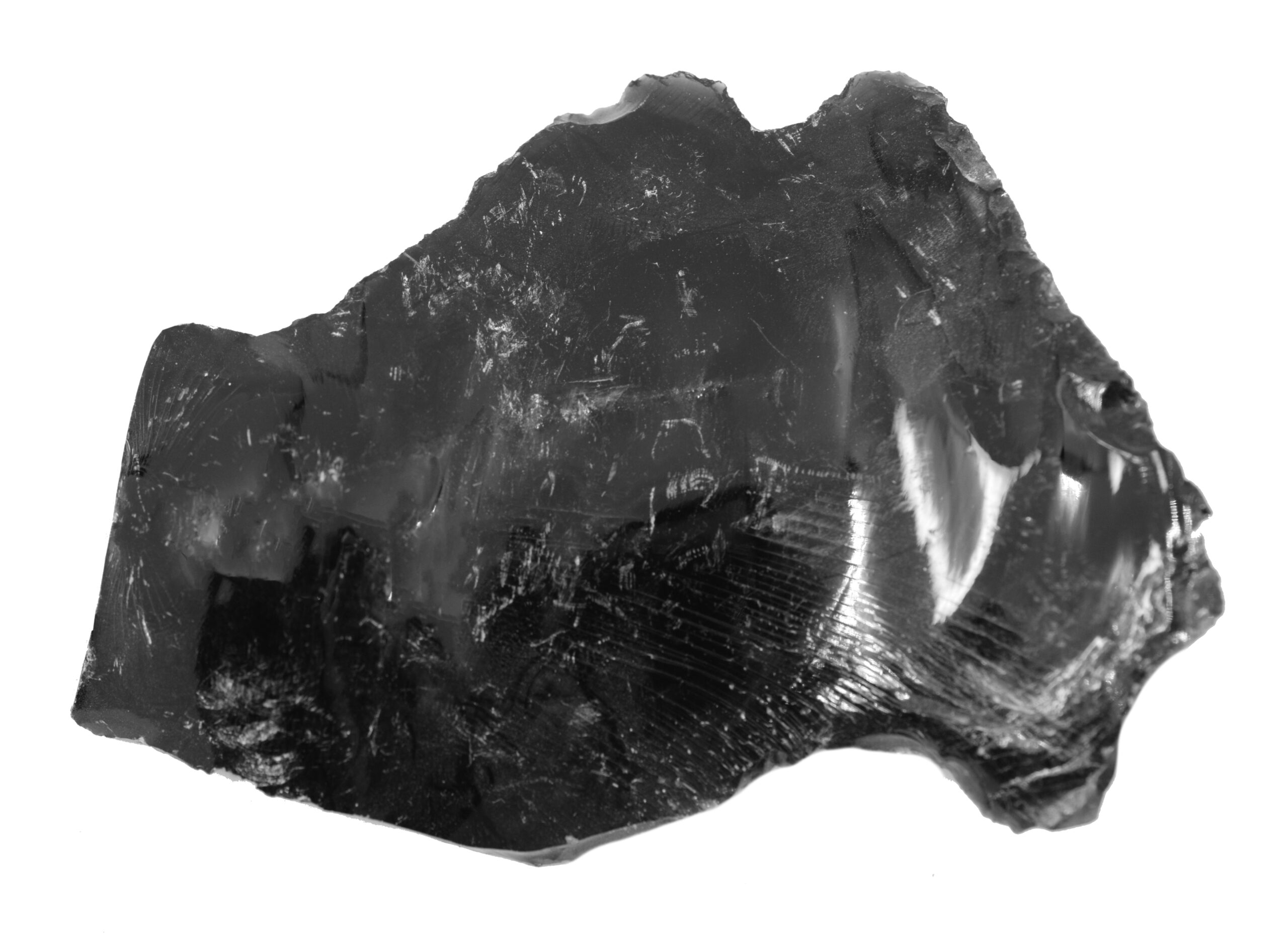 Raw Obsidian, Igneous Rock Specimen - Hand Sample - Approx. 3"- Geologist Selected & Hand Processed - Great for Science Classrooms