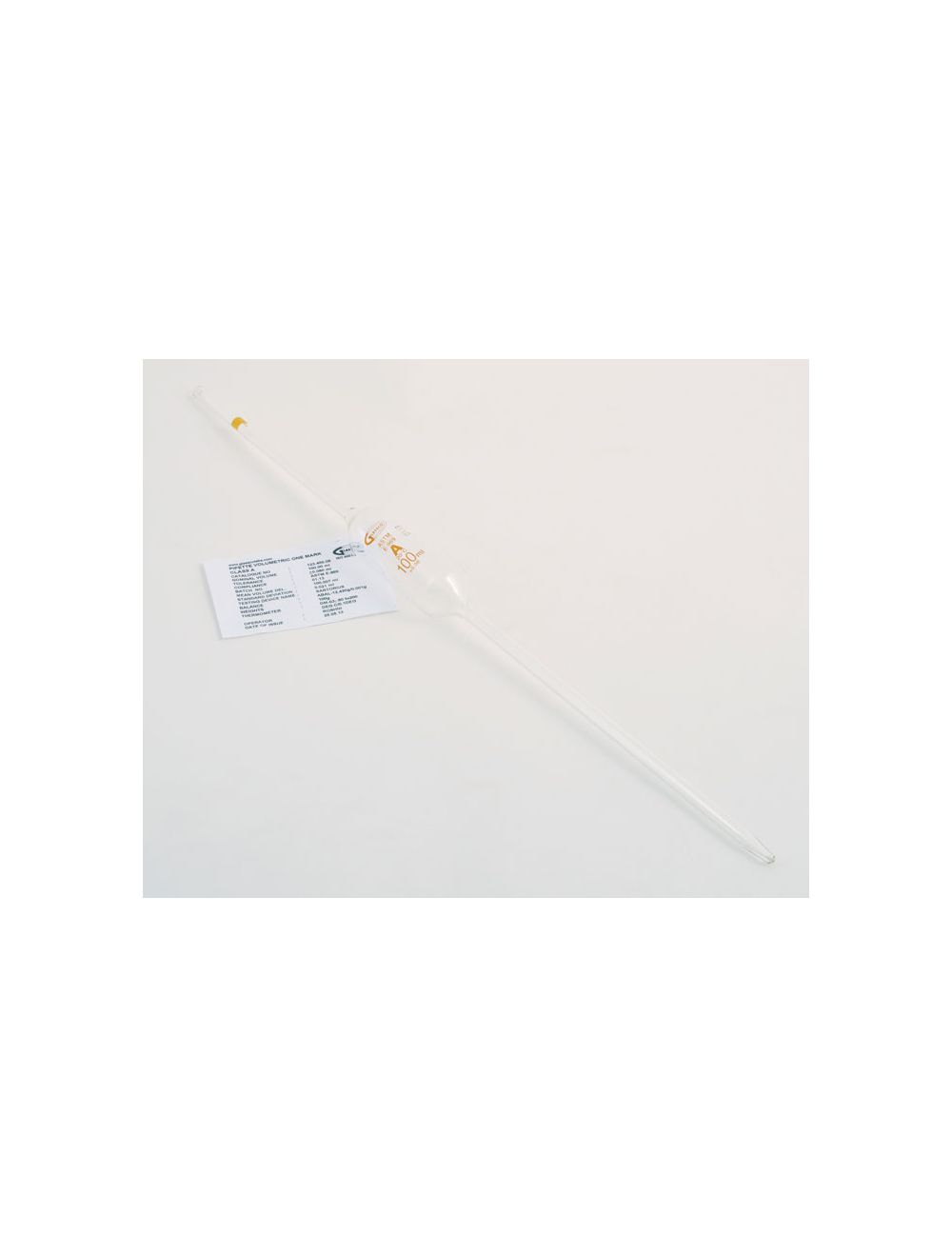 PIPETTES, VOLUMETRIC, CLASS A, BATCH CERTIFIED, 100ML