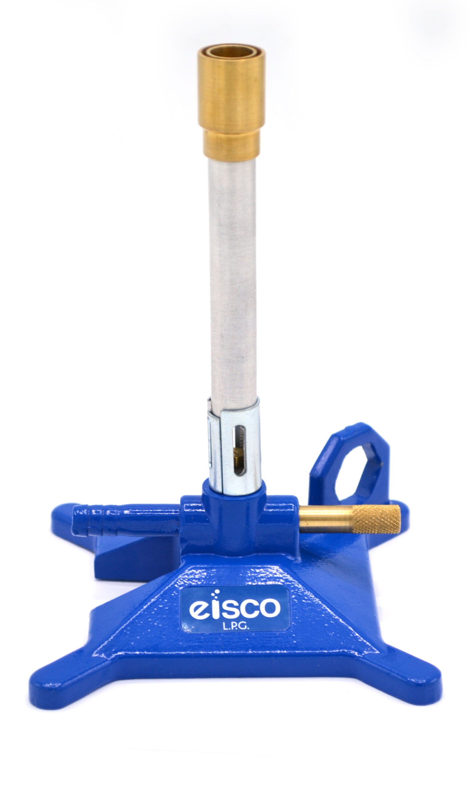 Premium LPG Bunsen Burner - StabiliBase Anti-Tip Design with Handle - With Flame Stabilizer and Gas Adjustment