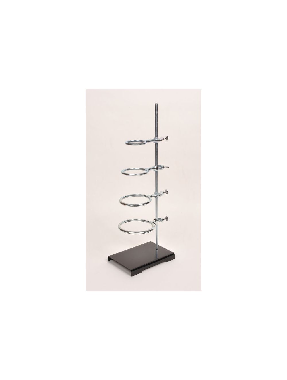 SUPPORT STAND/RING SET, 6" X 9" BASE, 24" ROD, WITH 4 RINGS (3", 4", 5", & 6")