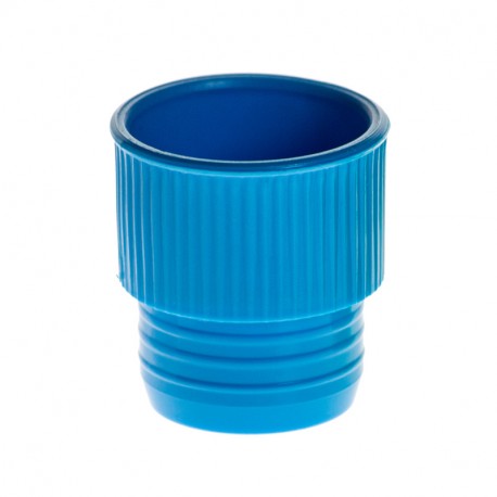 PLUG CAPS 17MM POLYETHYLENE BLUE