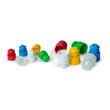 FLANGED PLUG CAP 16MM PE YELLOW