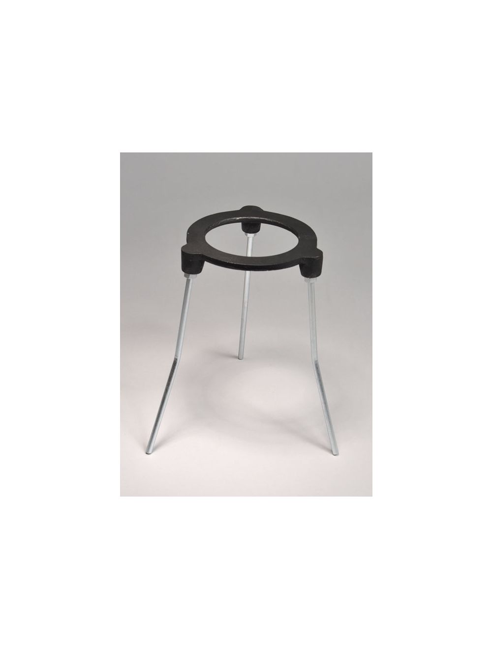 TRIPOD STAND, CAST IRON, 6" RING, 9" HEIGHT