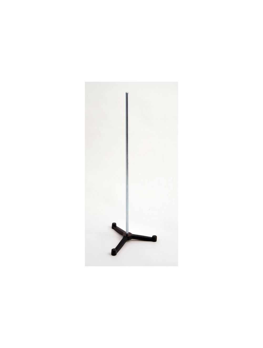 TRIANGULAR SUPPORT STAND W/ROD, CAST IRON, 3" LEG WITH 18" ROD