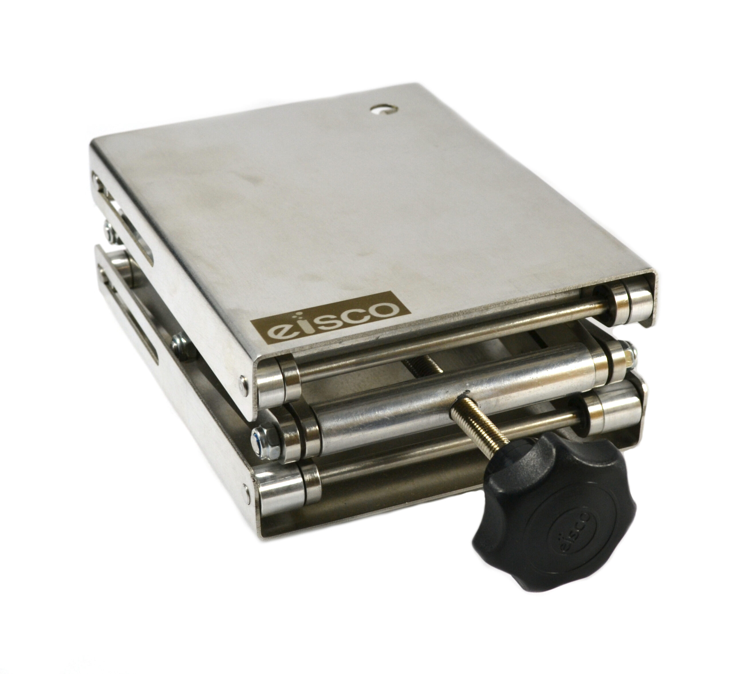 Stainless Steel Lab Jack - 6.5" x 5" Surface - 11" max height - Dynamic Load - 7kg Static Strength - 30kg