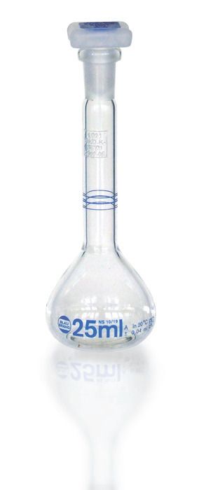 3-mark Volumetric flask, Class A BBR, 10mL NS10/19, ea