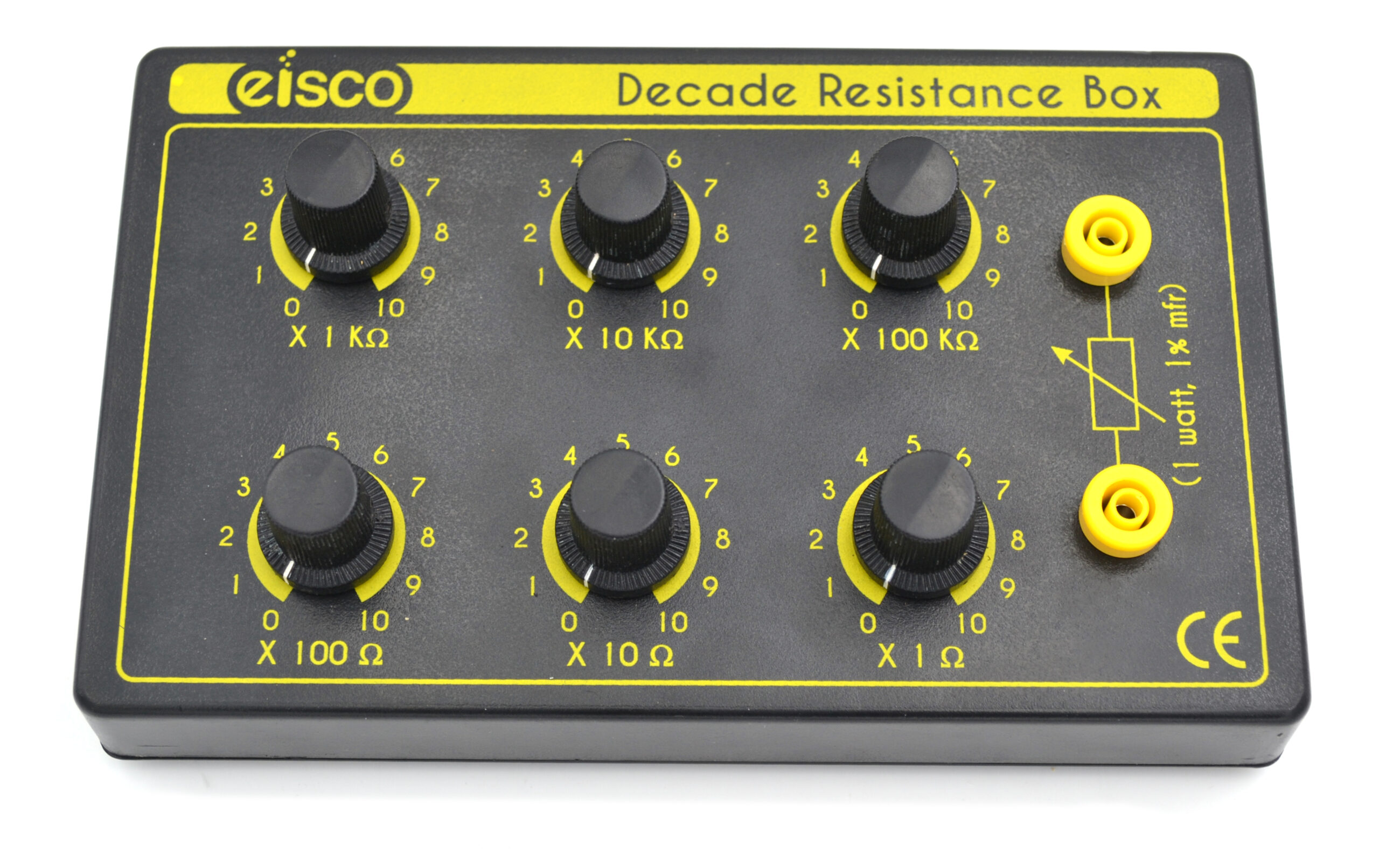 6 Decade Resistance Box, Variable from 0-1,111,110 Ohms