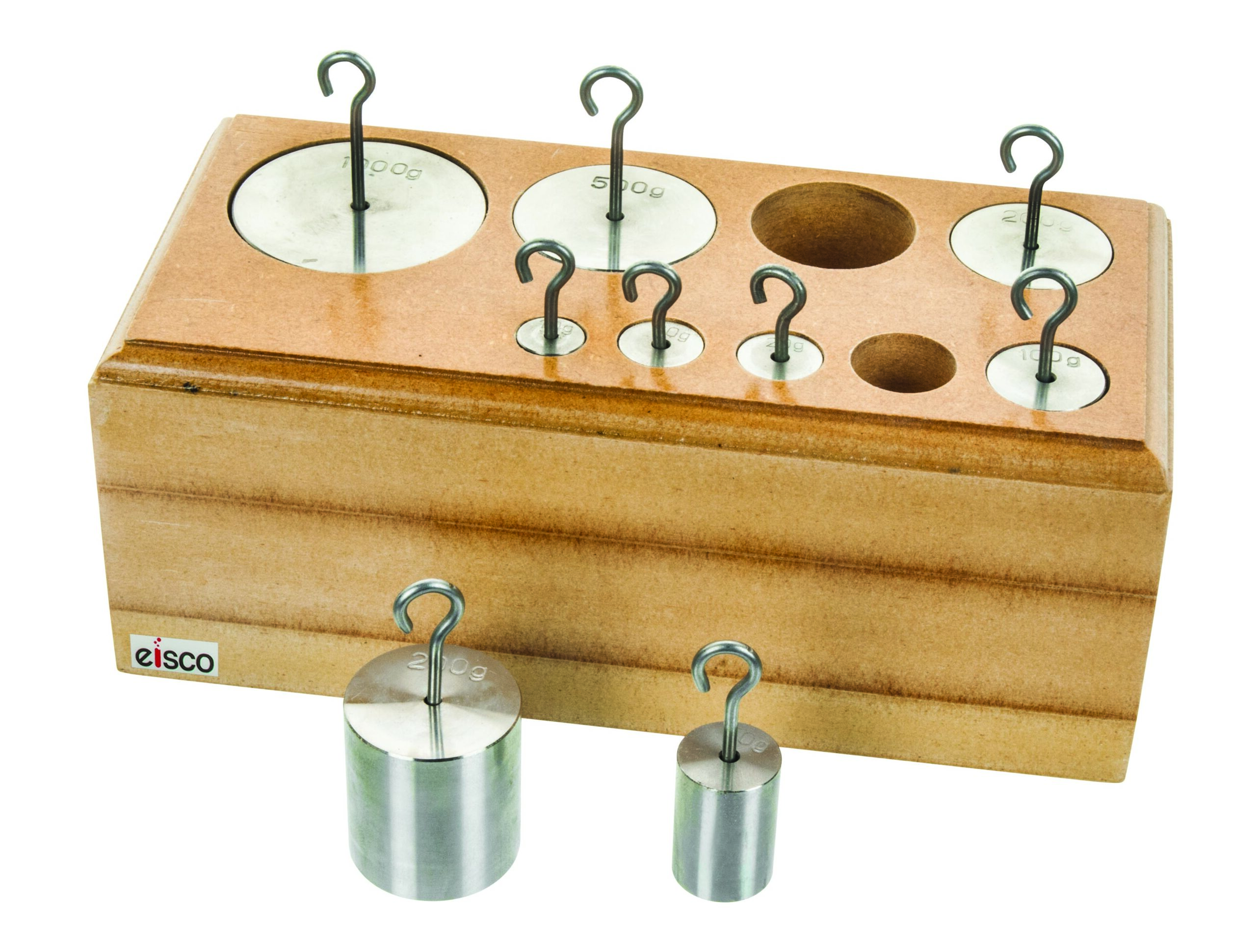 Hooked Weights Set - Stainless Steel, capacity 1000gm.