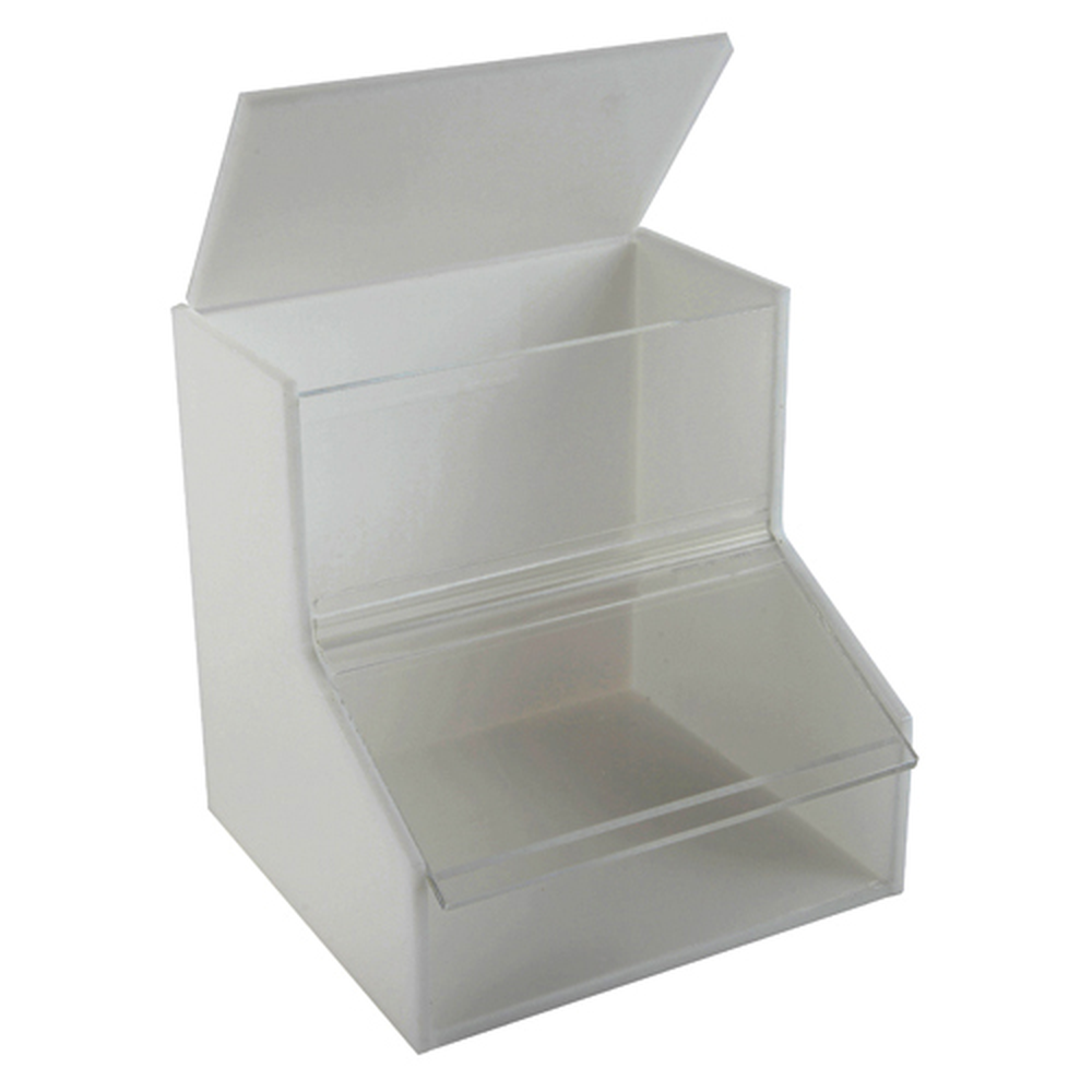 Work Station Storage Bin Lrg, Acrylic, 1/EA