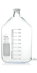 Puregrip Aspirator Bottle GL45 Cap and with Outlet for Tubing, 10 L, 1/CS