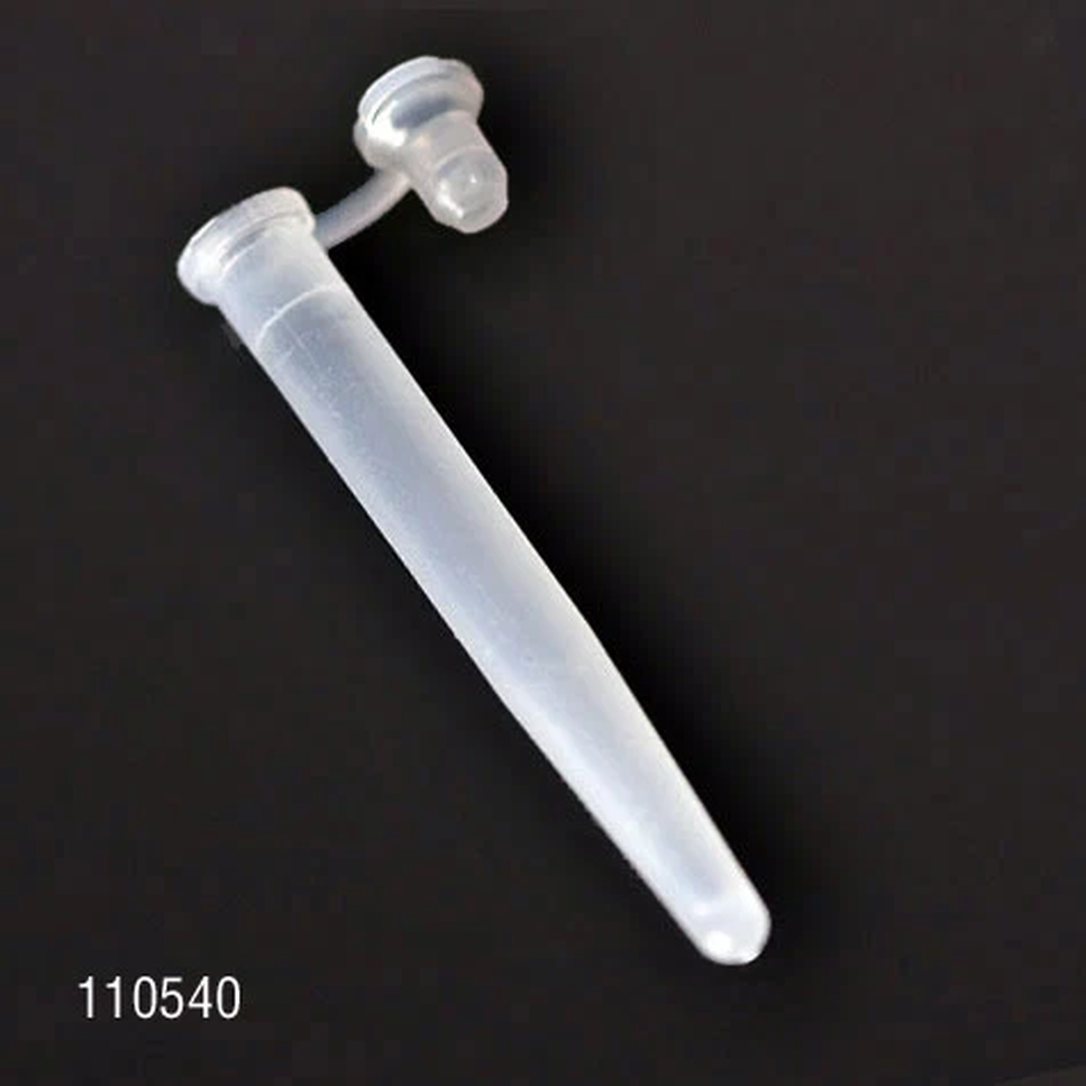 Microcentrifuge Tube, 6 x 47mm (400uL), LDPE, Attached Plug Cap - cs-18000