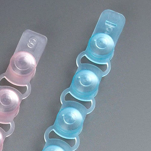 Cap Strip, PP, Blue, 8 Caps/Strip, 125 Strips/Unit (For use with Tube Strip)