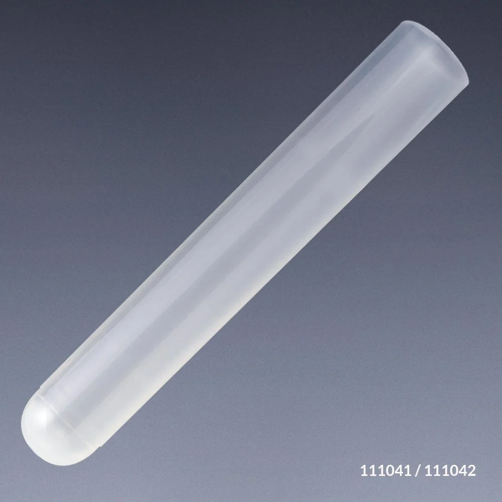 Test Tube, 16 x 100mm (12mL), PP, No Rim, 500/Bag, 4 Bags/Unit