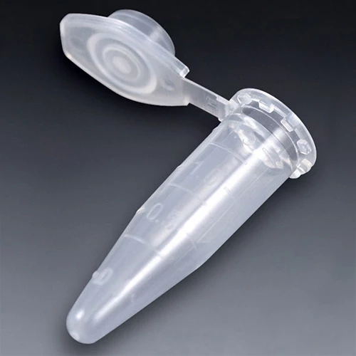 Microcentrifuge Tube, 1.5mL, PP, Attached Snap Cap, Graduated, Natural, Lot Certified: Rnase, Dnase, Pyrogen, ATP and Human DNA Free - PK/1