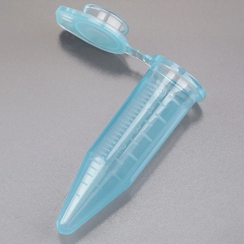 Diamond Midi Centrifuge Tube, 5.0mL, PP, Attached Snap Cap, Graduated, Blue, 50/Bag, 4 Bags/Unit - PK/1