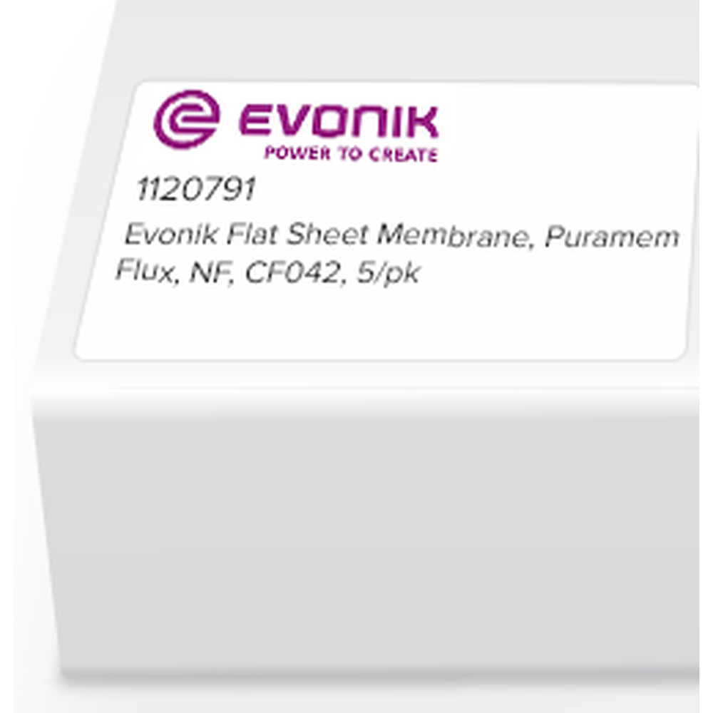 Evonik Flat Sheet Membrane, Puramem Flux, NF, CF042, 5/pk