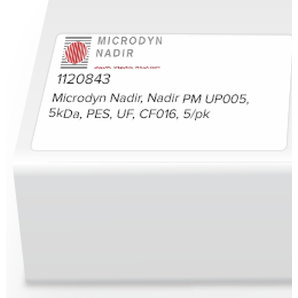 Microdyn Nadir, Nadir PM UP005, 5kDa, PES, UF, CF016, 5/pk