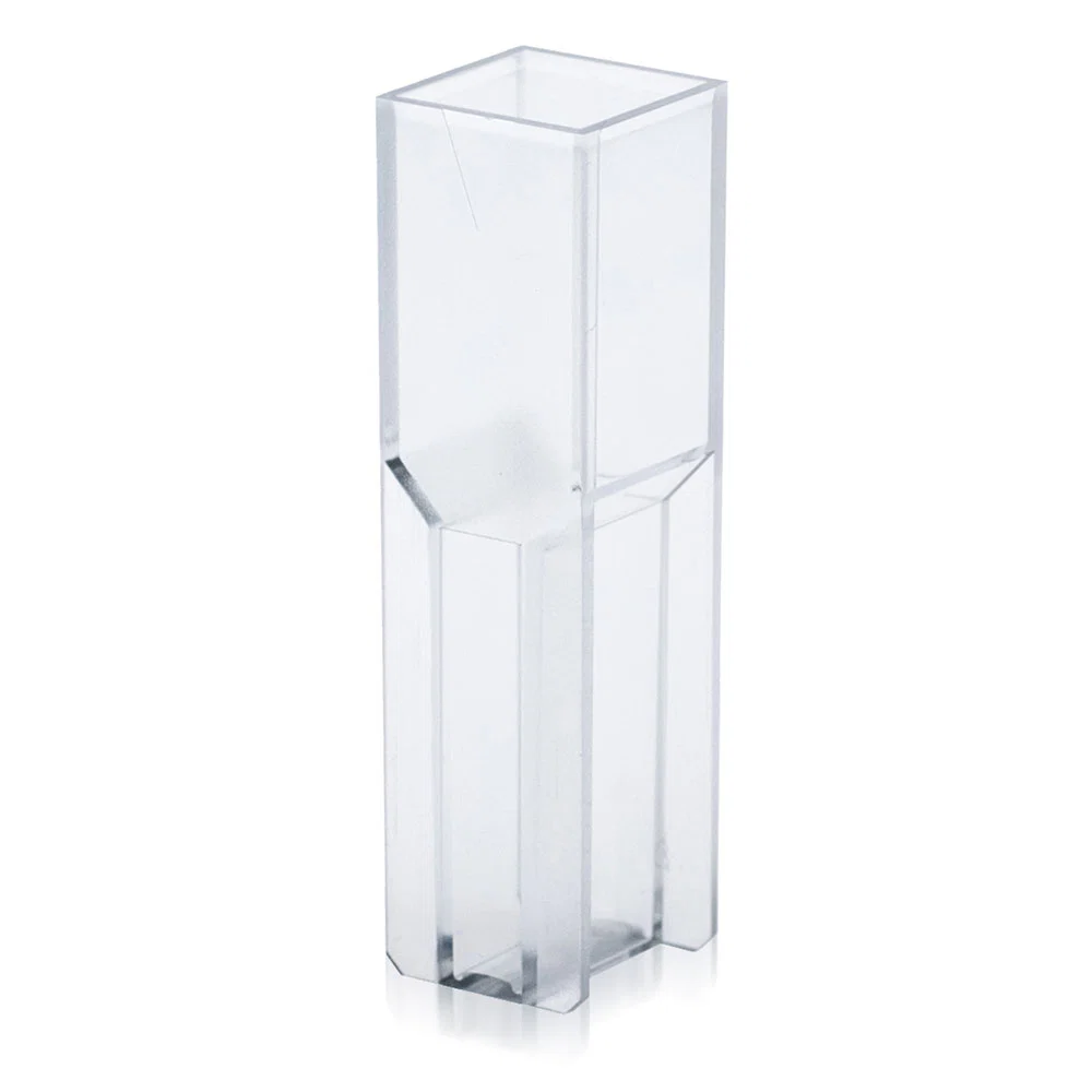 Cuvette, Semi-Micro, 2.5mL, with 2 Clear Sides, UV Grade Polymethylmethacrylate (PMMA), 100/Tray, 5 Trays/Unit - CS/1000