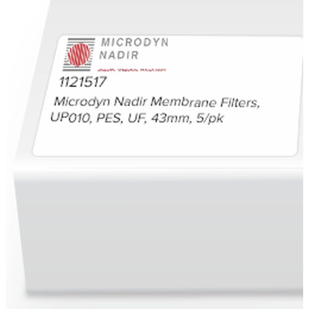 Microdyn Nadir Membrane Filters, UP010, PES, UF, 43mm, 5/pk