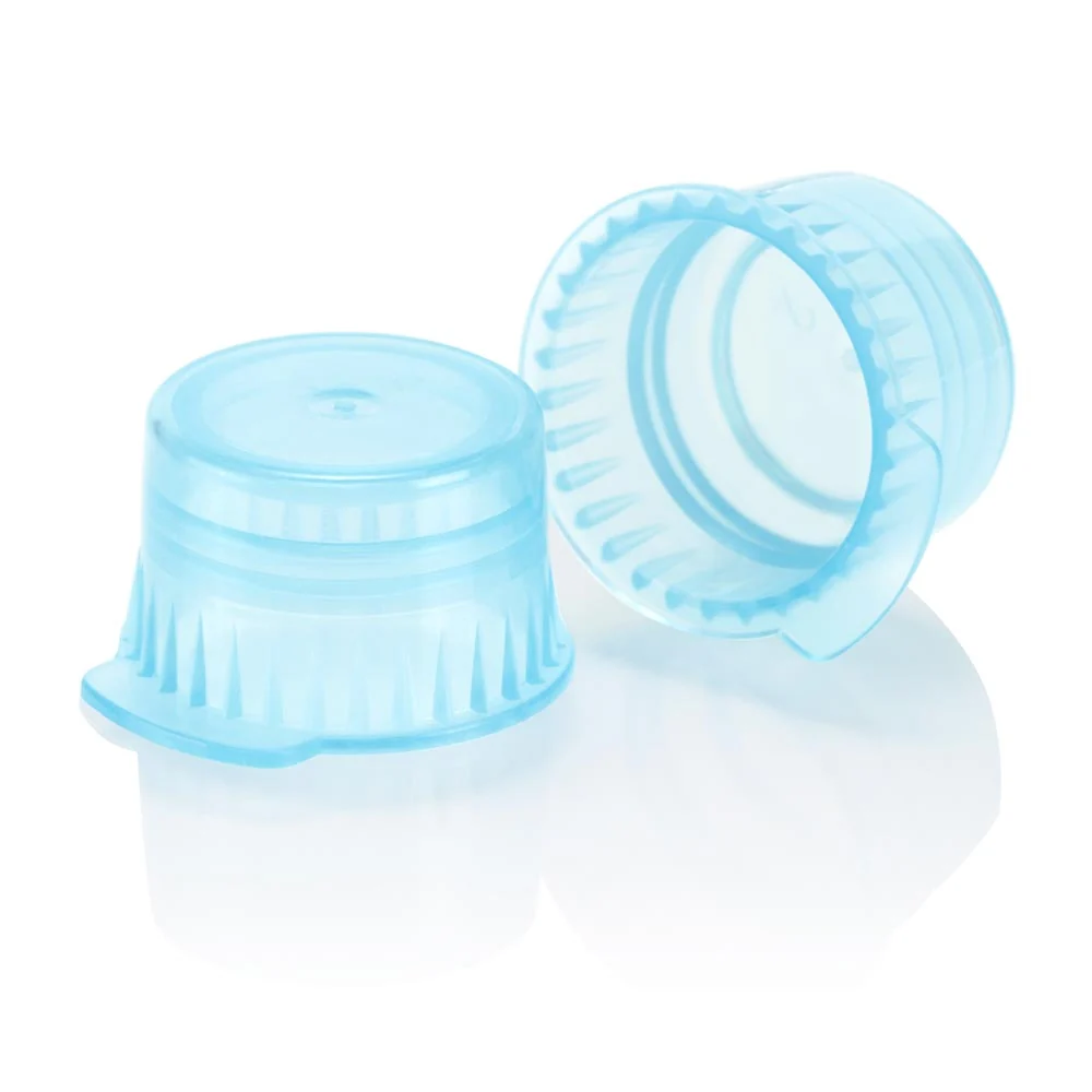 Cap, Snap, 12/13mm, PE, for Vacuum and Test Tubes, Blue - cs-10000