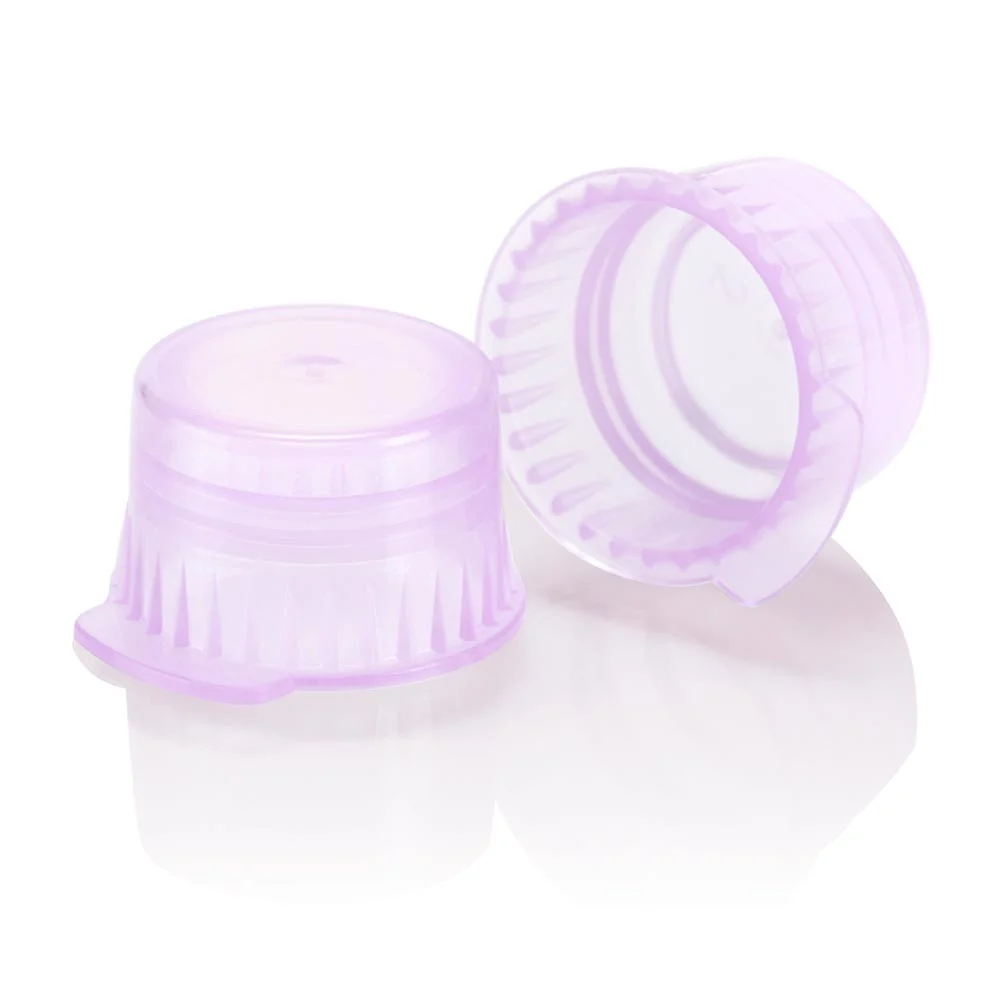 Cap, Snap, 12/13mm, PE, for Vacuum and Test Tubes, Lavender - cs-10000