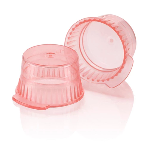 Cap, Snap, 13mm, PE, for 13mm Glass and Evacuated Tubes and 12mm Plastic Test Tubes, Red - cs-10000